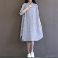 Winter-Dress-Plus-Size-Women-Clothing-Loose-Waist-O-Neck-Cotton-Casual--Women-Dress-Floral-Print-Bla-32531224341