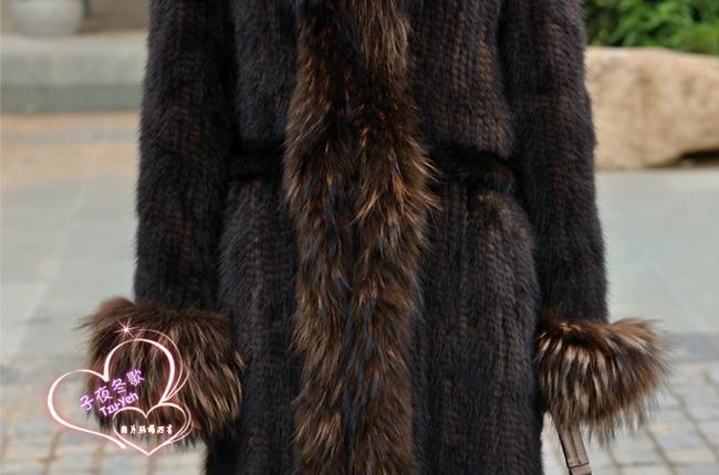 Winter-Women39s-Genuine-Knitted-Mink-Fur-Coat-Raccoon-Fur-Collar-Lady-Trench-Overcoat-Outerwear-VF03-1793612999