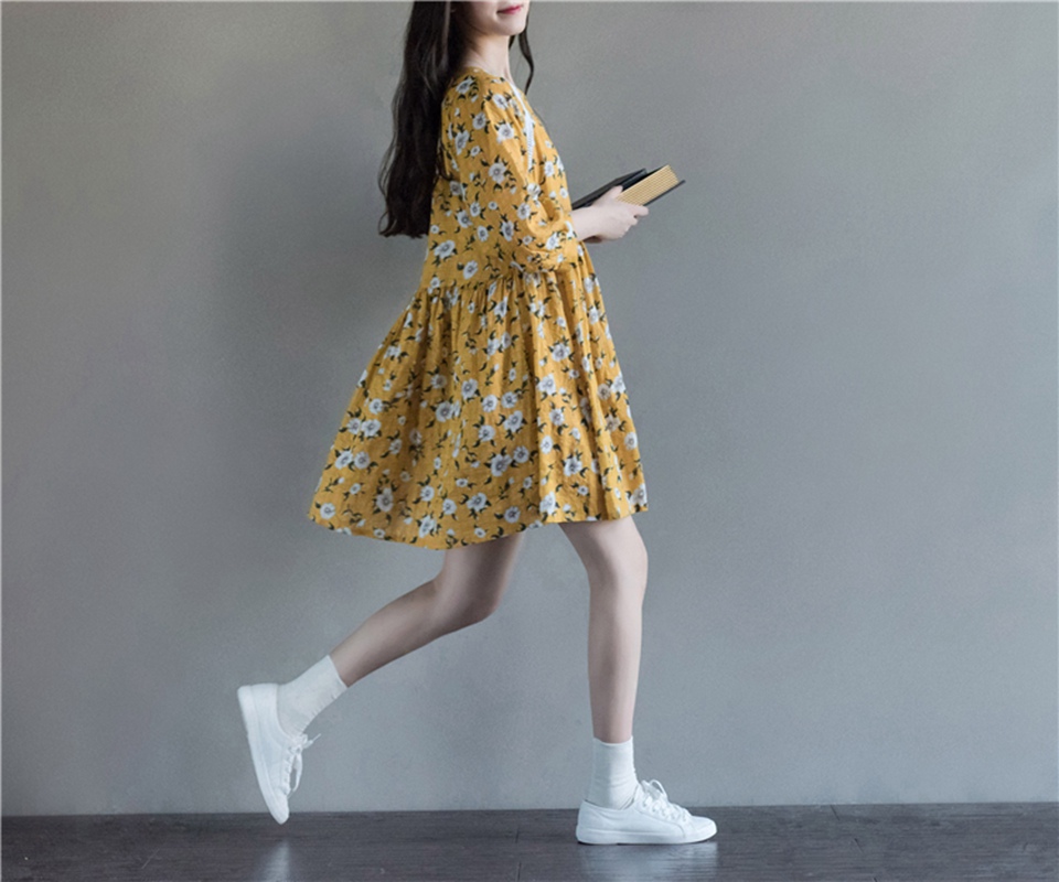 Woman-Dress-Spring-Dresses-Long-Sleeve-Blue-Yellow-Floral-Dress-O-Neck-High-Waist-Mori-Gril-Lolita-D-32790345875