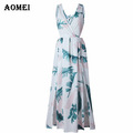 Woman-Fashion-Boho-Maxi-Print-Floral-Dresses-Plus-Size-White-Long-Dress-Sleeveless-Summer-Sundress-V-32621590243