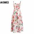 Woman-Fashion-Boho-Maxi-Print-Floral-Dresses-Plus-Size-White-Long-Dress-Sleeveless-Summer-Sundress-V-32621590243