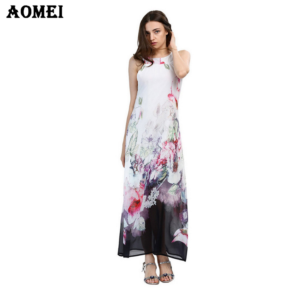 Woman-Fashion-Boho-Maxi-Print-Floral-Dresses-Plus-Size-White-Long-Dress-Sleeveless-Summer-Sundress-V-32621590243