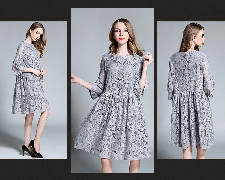 Woman-Plus-Size-Elegant-Lace-Dress-Gray-European--Spring-Summer-Feminine-Half-Sleeve-loose-Vestidos--32791117698