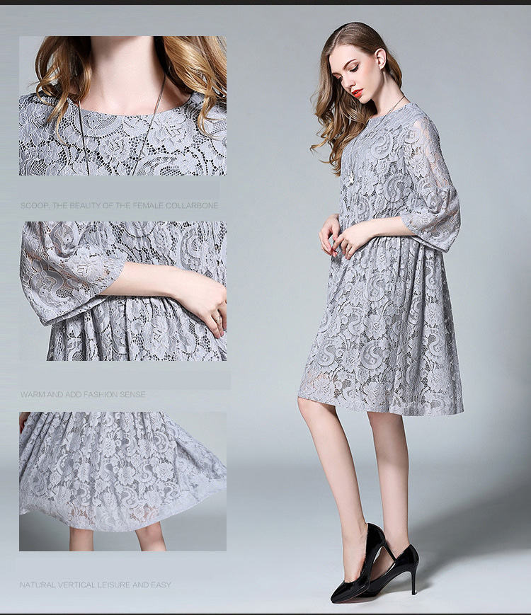 Woman-Plus-Size-Elegant-Lace-Dress-Gray-European--Spring-Summer-Feminine-Half-Sleeve-loose-Vestidos--32791117698