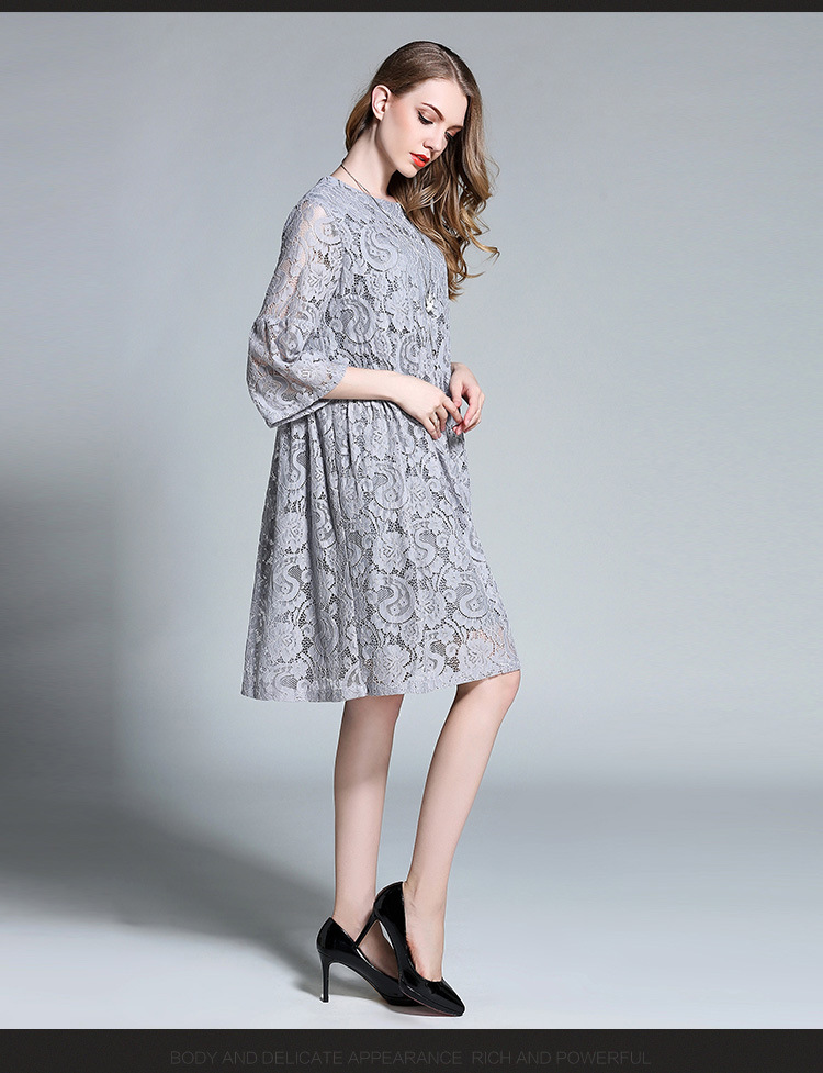 Woman-Plus-Size-Elegant-Lace-Dress-Gray-European--Spring-Summer-Feminine-Half-Sleeve-loose-Vestidos--32791117698