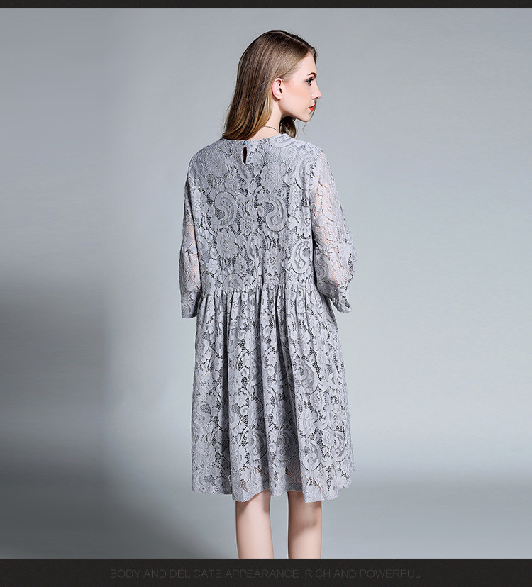 Woman-Plus-Size-Elegant-Lace-Dress-Gray-European--Spring-Summer-Feminine-Half-Sleeve-loose-Vestidos--32791117698