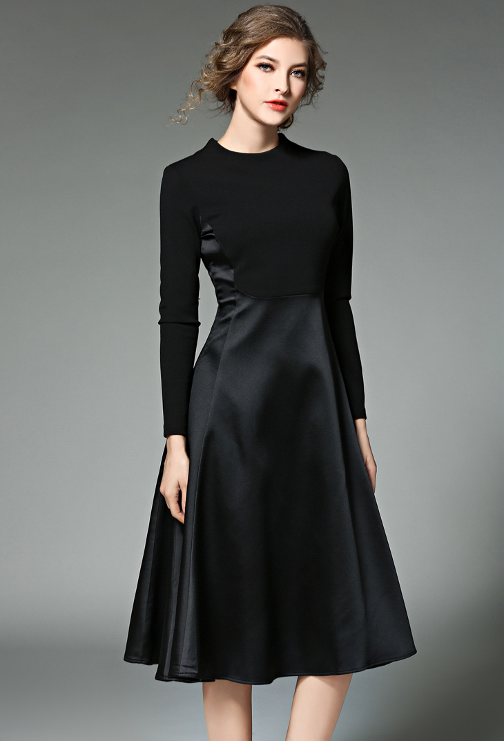 Women-Autumn-amp-Winter-Vintage-Long-Dress-Female-Elegant-Dresses-Retro-Robe-Work-Wear-Uniforms-Blac-32790341424