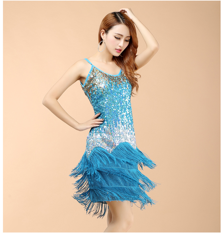 Women-Bling-Latin-Dance-Dress-Sexy-Rainbow-Color-Club-Slip-Gradual-Sequin-Fringe-Dress-With-Tassel-V-32485606343