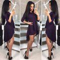 Women-Bodycon-Club-Midi-Lace-Blue-Dress-Solid-Full-Sleeve-Knee-length-Empire-O-Neck-Spring-Two-Piece-32790509722