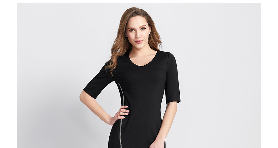 Women-Brief-Dress-Office-Casual-Shot-Dress-Suit-Deep-V-Neck-Bodycon-Pencil-Dress-European-Style-MIEG-32728324462