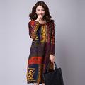 Women-Dress-Cotton-Long-Sleeve--Winter-and-Autumn-Dress-Casual-Loose-Solid-Color-Full-Dress-High-Wai-32481572347