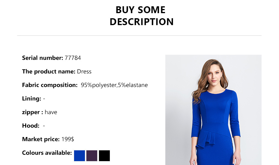 Women-Elegant-Dress-Slim-Round-Neck-High-Quality-34-Sleeves-Office-Dresses-Evening-Casual-Pencil-dre-32800853417