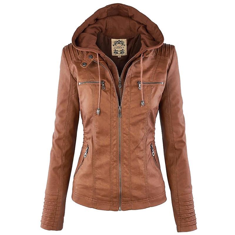 Women-Jackets-Female-Hat-Removable-Women-Basic-Coats-Waterproof-Windproof--2016-Women39s-Faux-Leathe-32776374194