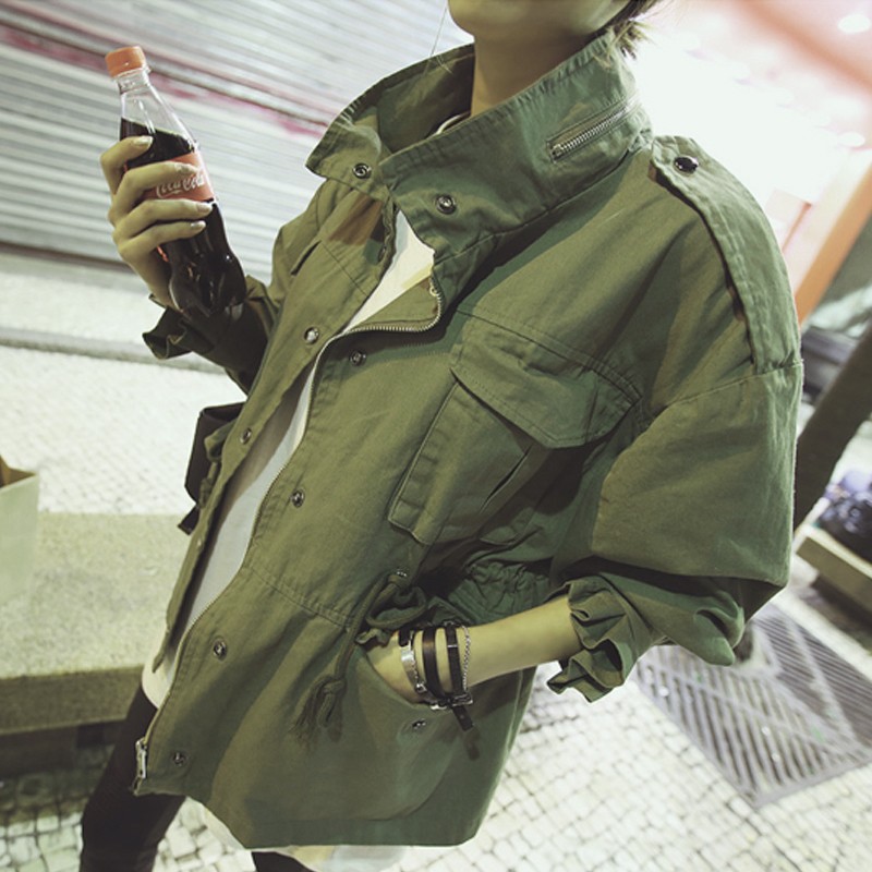 Women-Oversized-Army-Green-Jacket-Military-Style-Epaulets-Embellished-2017-New-Korean-Fashion-Loose--32677190643