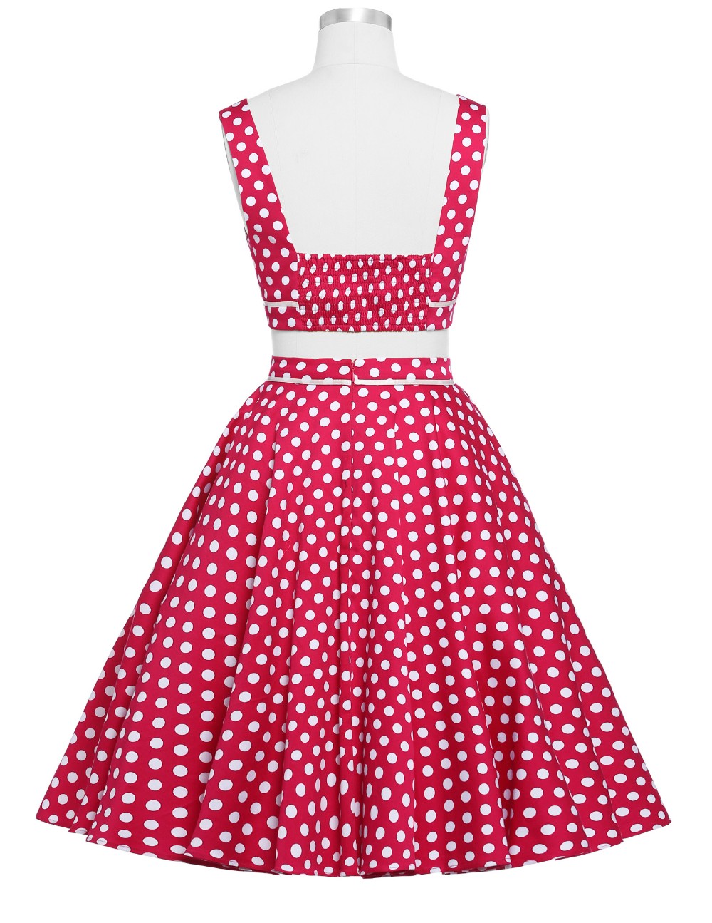 Women-Rockabilly-swing-Clothing-pin-up-Dress-robe-Polka-Dots-vestidos-Summer-style-Retro-two-piece-5-32594058925