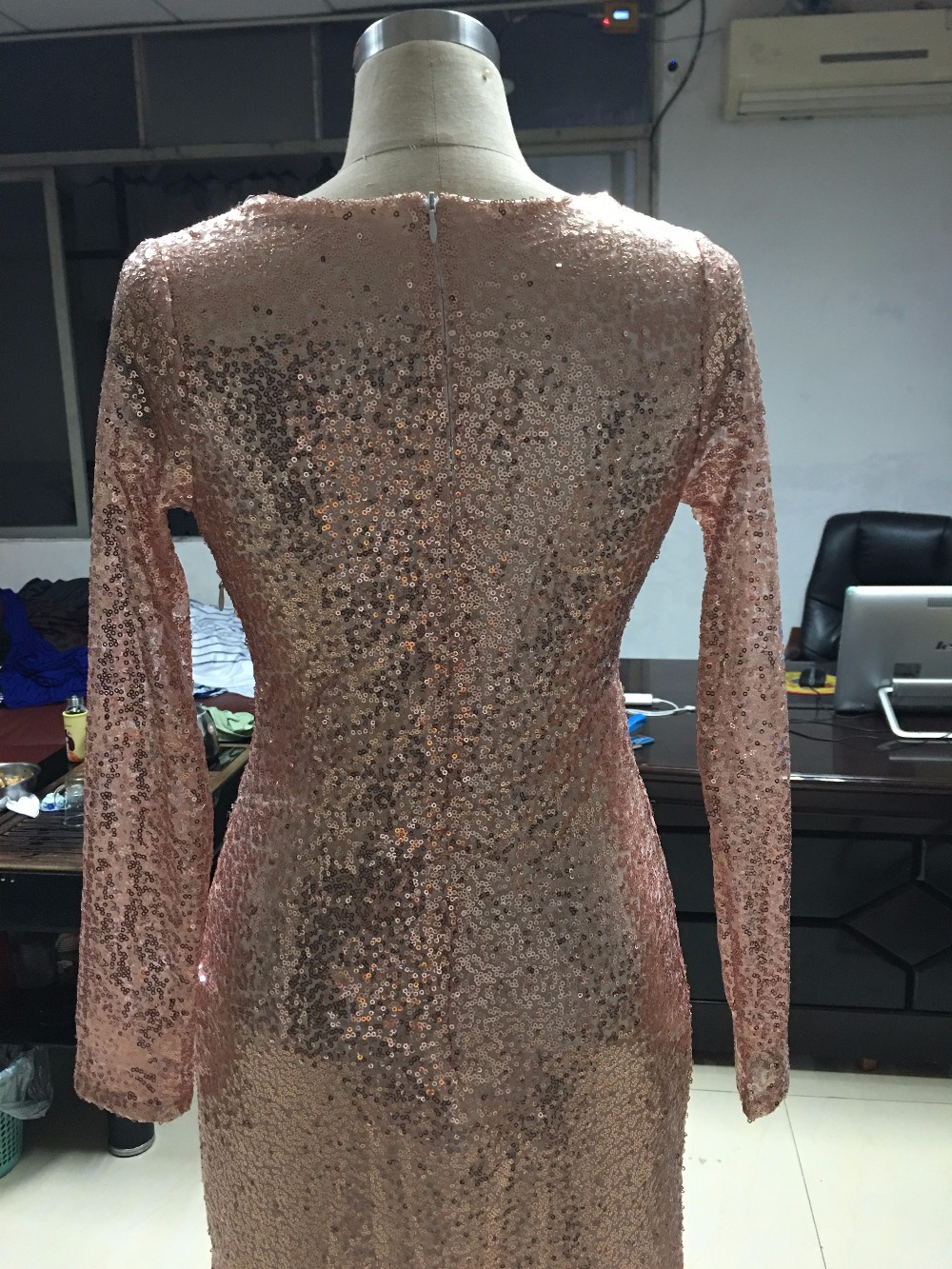 Women-Spring-Autumn-Vestidos-Fashion-Long-Sleeve-Deep-V-Neck-Slit-Sequin-Elegant-Formal-Party-Evenin-32703494174