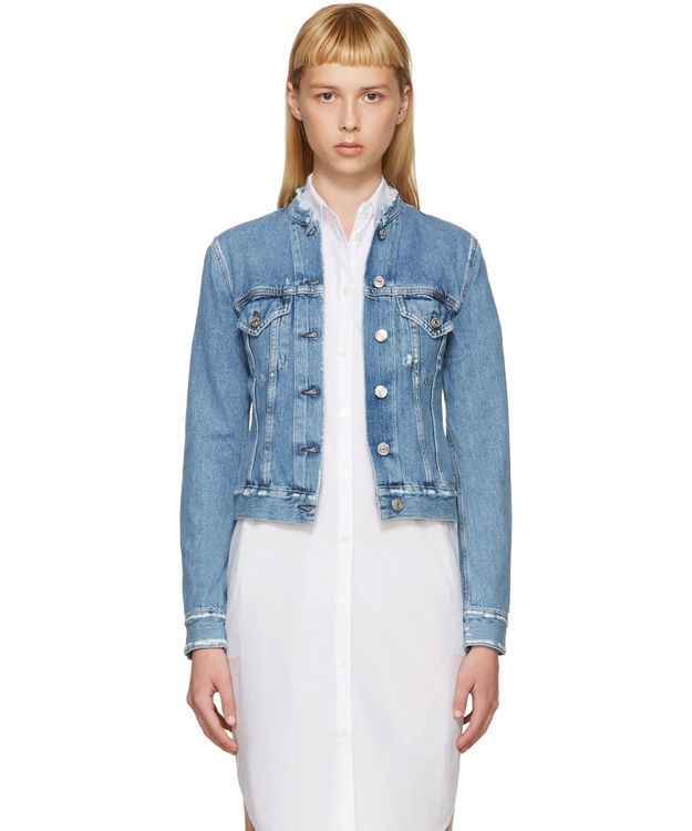 Women-Vintage-Ripped-Stand-Short-Denim-Jackets-Top-ind-fray-Jacket-Outerwear-32723085598