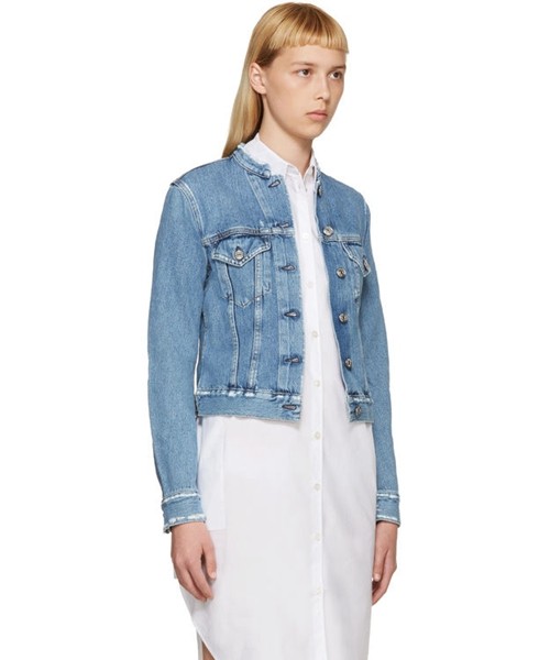 Women-Vintage-Ripped-Stand-Short-Denim-Jackets-Top-ind-fray-Jacket-Outerwear-32723085598