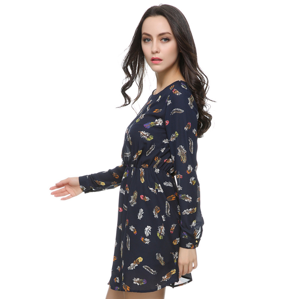 Women-color-feather-print-dress-summer-vintage-black-chiffon-mini-A-line-dress-O-neck-long-sleeve-ca-1580442488