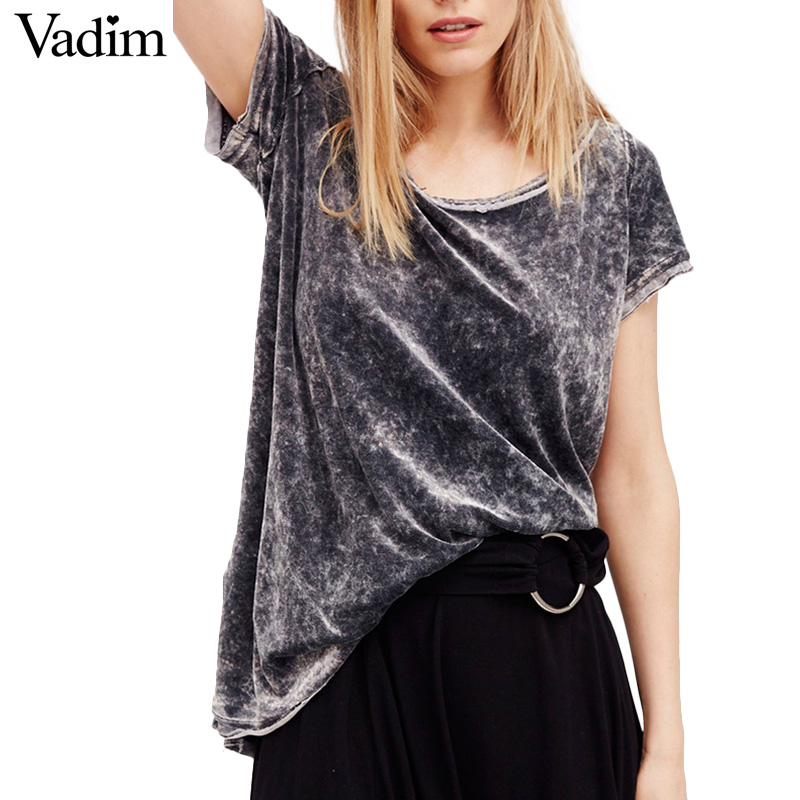 Women-oversized-velvet-T-shirt-vintage-solid-short-sleeve-o-neck-loose-tees-ladies-spring-casual-bra-32787733093