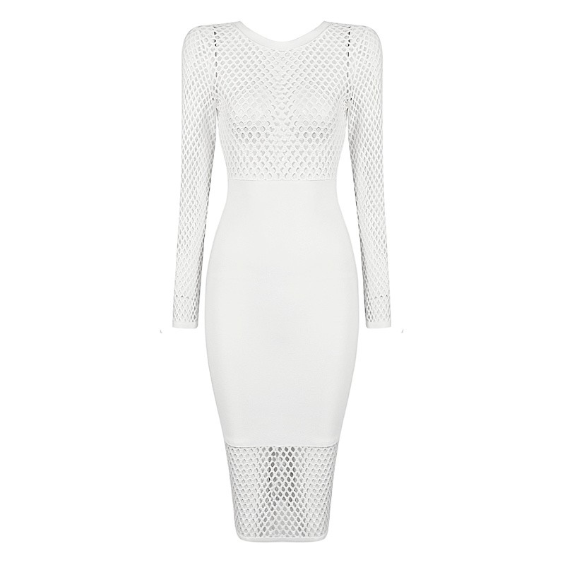 Women-sexy-full-sleeve-hollow-out-mesh-net-see-through-celebrity-bandage-dress-elastic-club-party-dr-32609705494