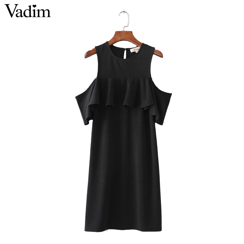 Women-sweet-off-shoulder-ruffles-dress-short-sleeve-ladies-fashion-streetwear-summer-casual-black-re-32789912595