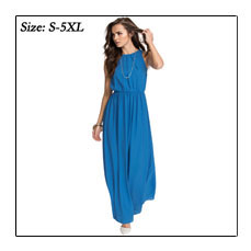 Women39s-2017-New-Beach-Hot-Blue-Red-Chiffon-Plus-Size-O-Neck-Backless-Sexy-Maxi-Long--S-5XL-XXXL-4X-32357480304