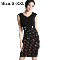 Womens-Business-Casual-Work-Party-Bodycon-Pencil-Dress-Square-Collar-Three-Quarter-Sleeve-Elegant-Vi-32528004322