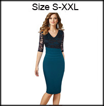 Womens-Summer-Dresses-Fashion-Short-Sleeve-Button-Empire-Waist-Slim-Plus-Size-Wiggle-Pencil-Bodycon--941190190