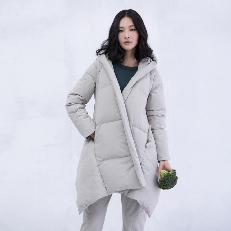 XianRan-Women-Down-Coat-Long-Loose-Sleeves-Removable-Cotton-Casual-Winter-Coat-Plus-Size-Free-Shippi-32546604106