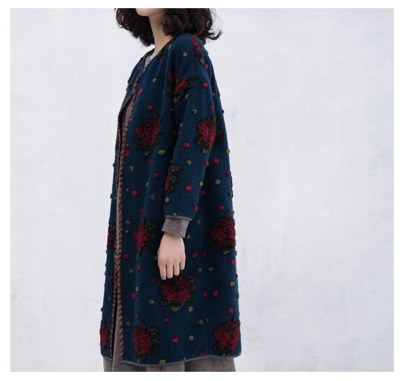 XianRan-Women-Wool-Coat-Winter-Long-Loose-Floral-Dot-Edge-Plus-Size-Overcoat-High-Quality-Free-Shipp-32492057099