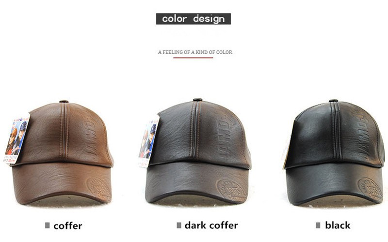 Xthree-New-fashion-high-quality-fall-winter-men-leather-hat-Cap-casual-moto-snapback-hat-men39s-base-32691021761