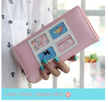 YOUYOU-MOUSE-Envelope-Women-Wallet-Hit-Color-3Fold-Flowers-Printing-5Colors-PU-Leather-Wallet-Long-L-32582024423