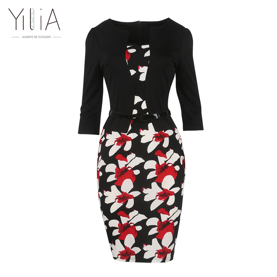 Yilia-Women-One-Piece-Patchwork-Floral-Print-Elegant-Business-Party-Formal-Office-Plus-Size-Bodycon--32784679233