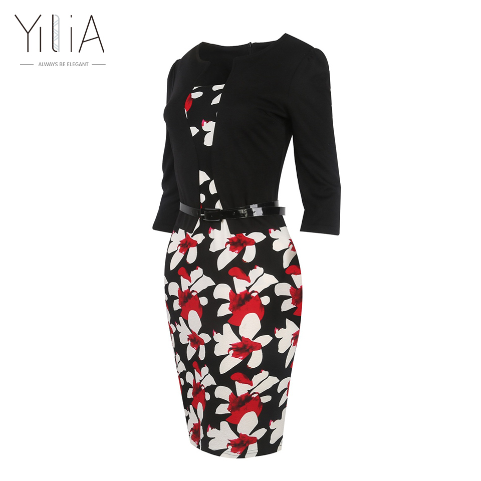 Yilia-Women-One-Piece-Patchwork-Floral-Print-Elegant-Business-Party-Formal-Office-Plus-Size-Bodycon--32784679233