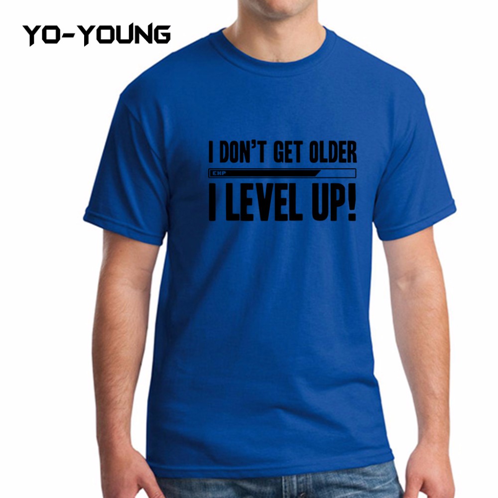 Yo-Young-Men-Summer-T-Shirts-Funny-Letters-Design-Golden-PU-Printed-100-180g-Combed-Cotton-Customize-32706283197