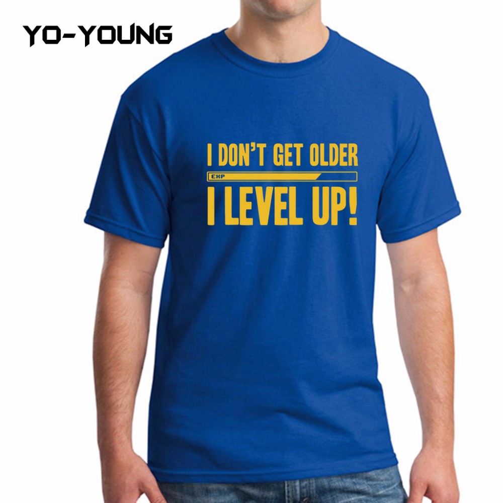 Yo-Young-Men-Summer-T-Shirts-Funny-Letters-Design-Golden-PU-Printed-100-180g-Combed-Cotton-Customize-32706283197