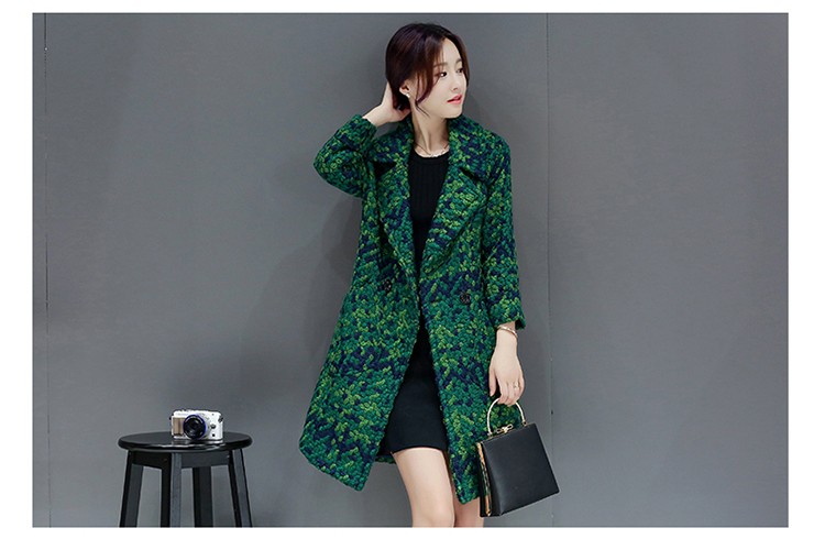 YuooMuoo-High-Quality-Wool-Coat-Women-Slim-Medium-long-Tweed-Jacket-Fashion-Female-Outwear-Green-Coa-32754203051