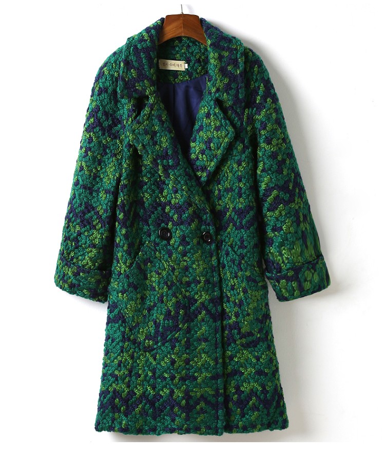 YuooMuoo-High-Quality-Wool-Coat-Women-Slim-Medium-long-Tweed-Jacket-Fashion-Female-Outwear-Green-Coa-32754203051