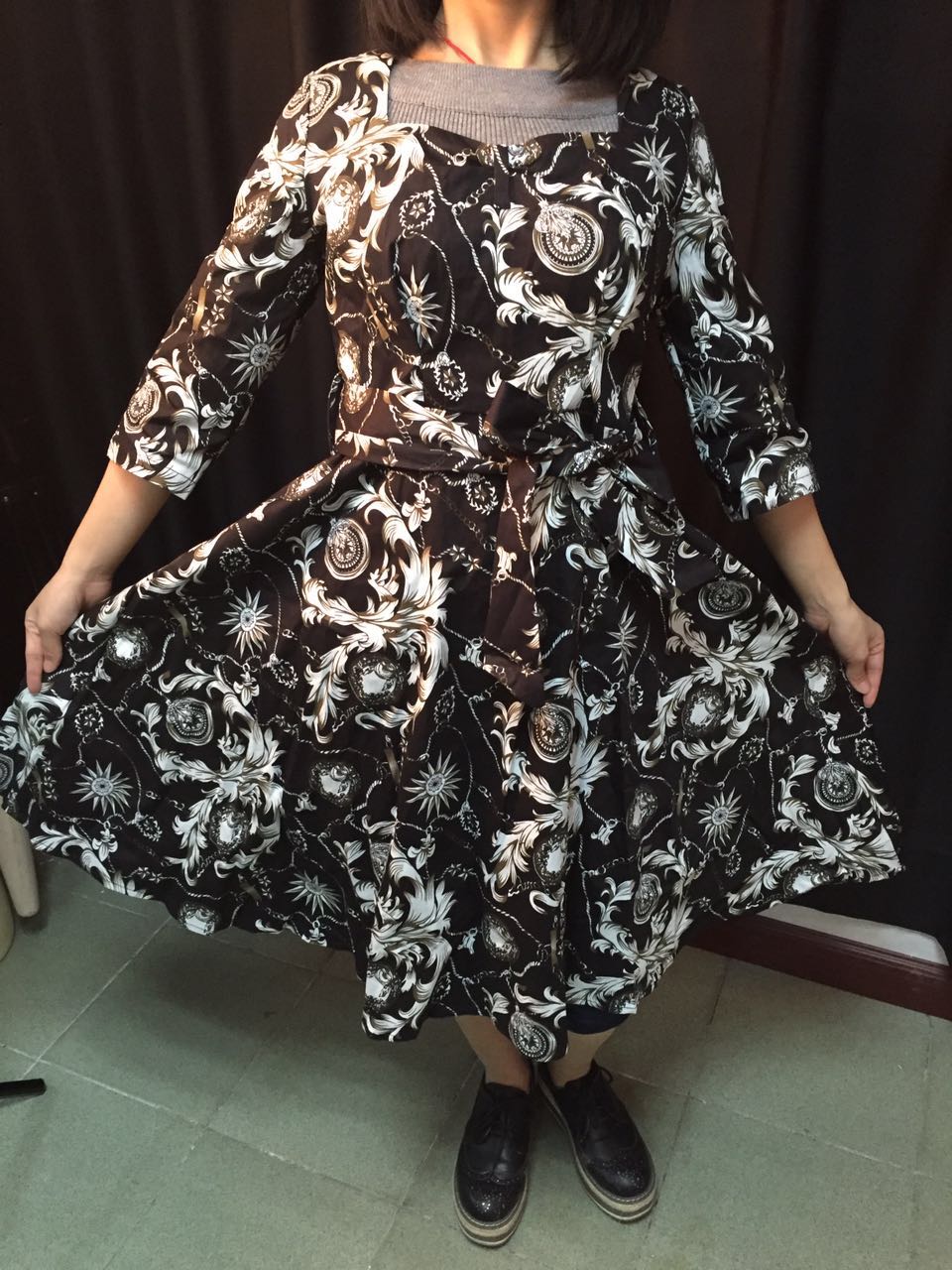 ZAFUL-Brand-New-Women-Floral-Vintage-Dress-Plus-Size-S4XL-Retro-Swing-Party-Feminino-Vestidos-A-Line-32773896630