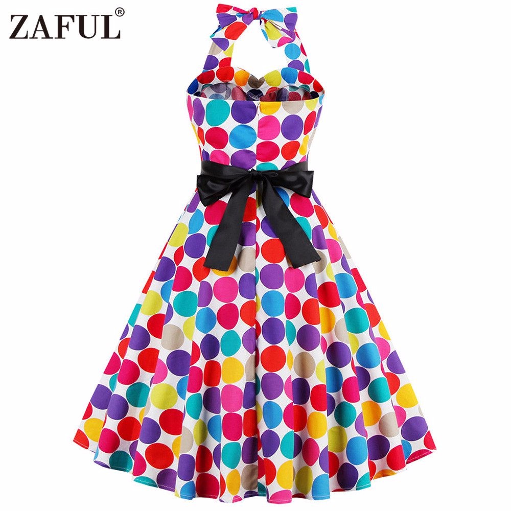 ZAFUL-Brand-Sleeveless-Red-Dot-Robe-Vintage-Women-Dress-50s-Retro-Feminino-Rockabilly-Summer-Party-D-32782290741