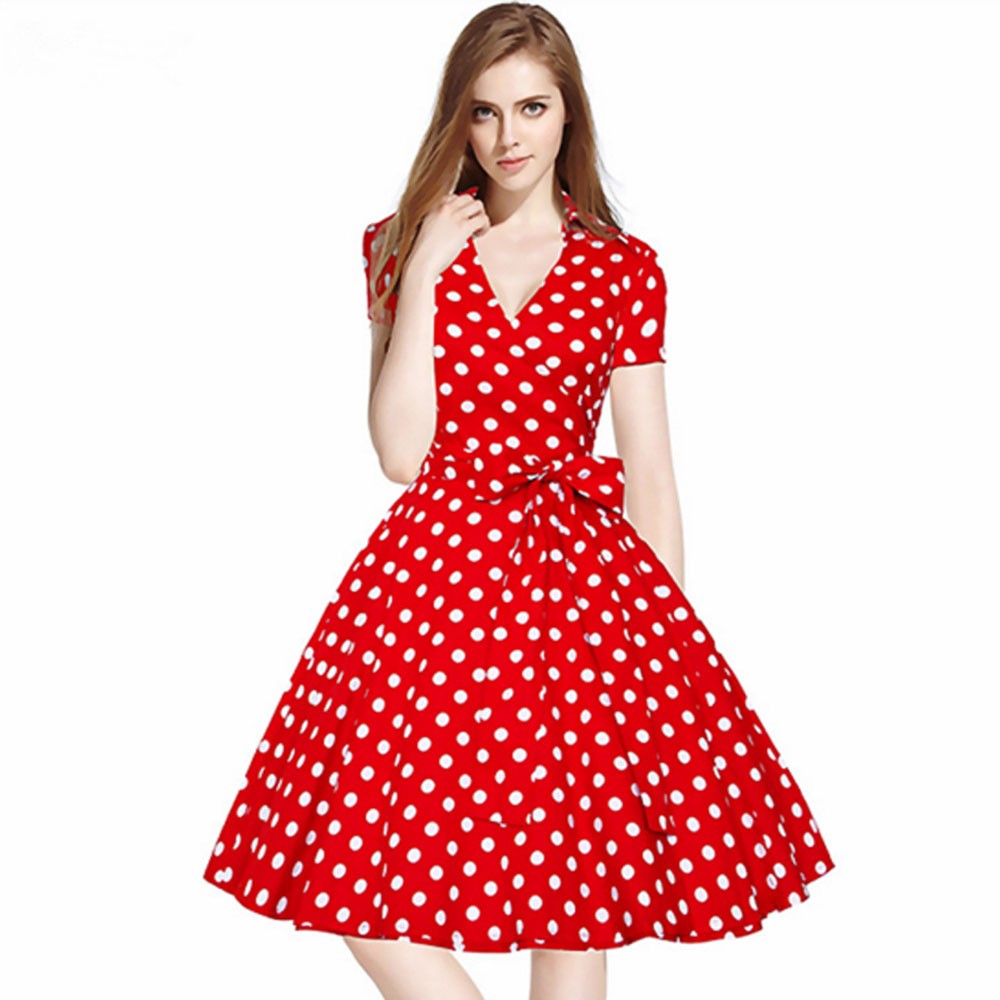 ZAFUL-Plus-Size-S-4XL-Women-Retro-Dress-50s-60s-Vintage-Rockabilly-Swing-feminino-vestidos-V-neck-sh-32656296606