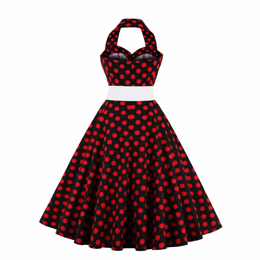 ZAFUL-Woman-Retro-Polka-Dot-Dress-Sexy-Halter-Sleeveless-Backless-Ruffles-4color-L4XL-60s-Vintage-Fe-32757934572
