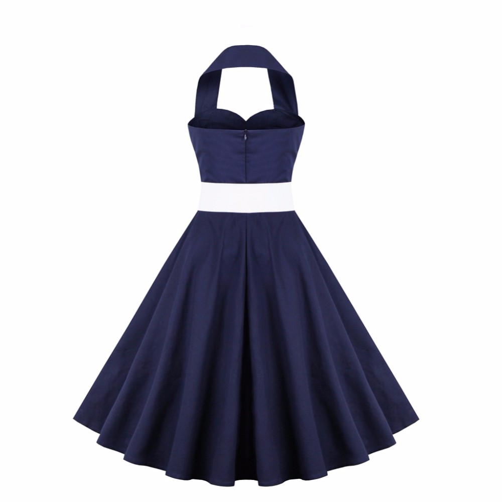 ZAFUL-Woman-Retro-Polka-Dot-Dress-Sexy-Halter-Sleeveless-Backless-Ruffles-4color-L4XL-60s-Vintage-Fe-32757934572