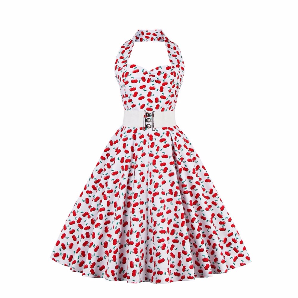 ZAFUL-Woman-Retro-Polka-Dot-Dress-Sexy-Halter-Sleeveless-Backless-Ruffles-4color-L4XL-60s-Vintage-Fe-32757934572