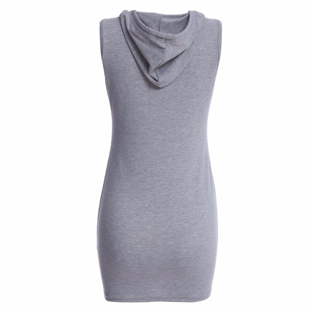 ZAFUL-Women-Summer-Hooded-Drawstring-Dress-Gray-Sleeveless-Straight-Solid-Color-SXL-Feminino-Vestido-32661935721