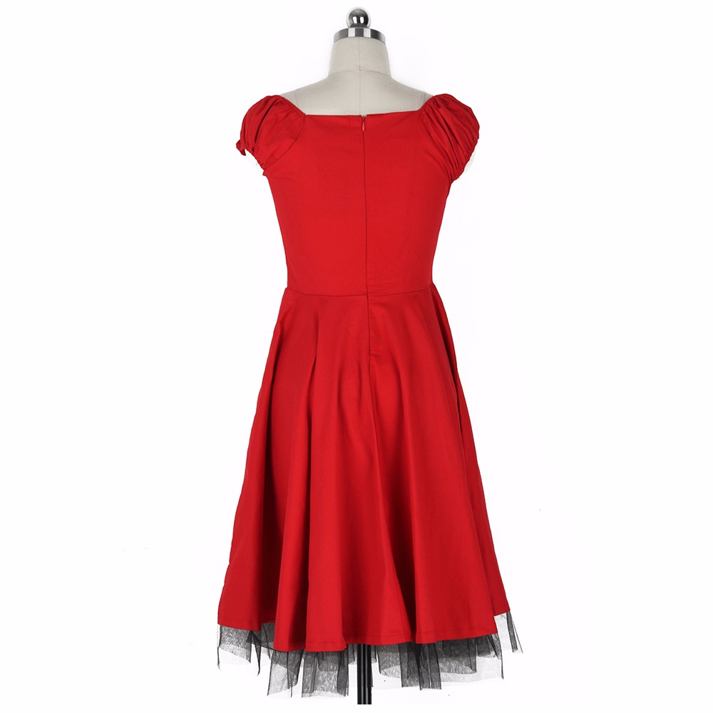 ZAFUL-Women-summer-Retro-Vintage-dress-Big-swing-Party-Robe-Rockabilly-50s-Dress-Plus-Size-Cotton-fe-32657041996