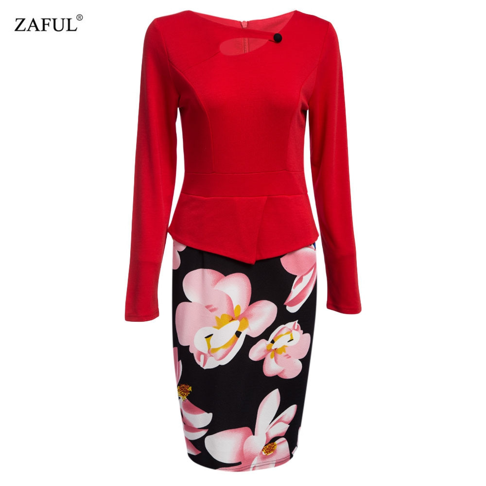 ZAFUL-Womens-2018-New-Print-Floral-Solid-Patchwork-Button-Casual-Work-Sleeveless-Bodycon-Summer-offi-32725709838