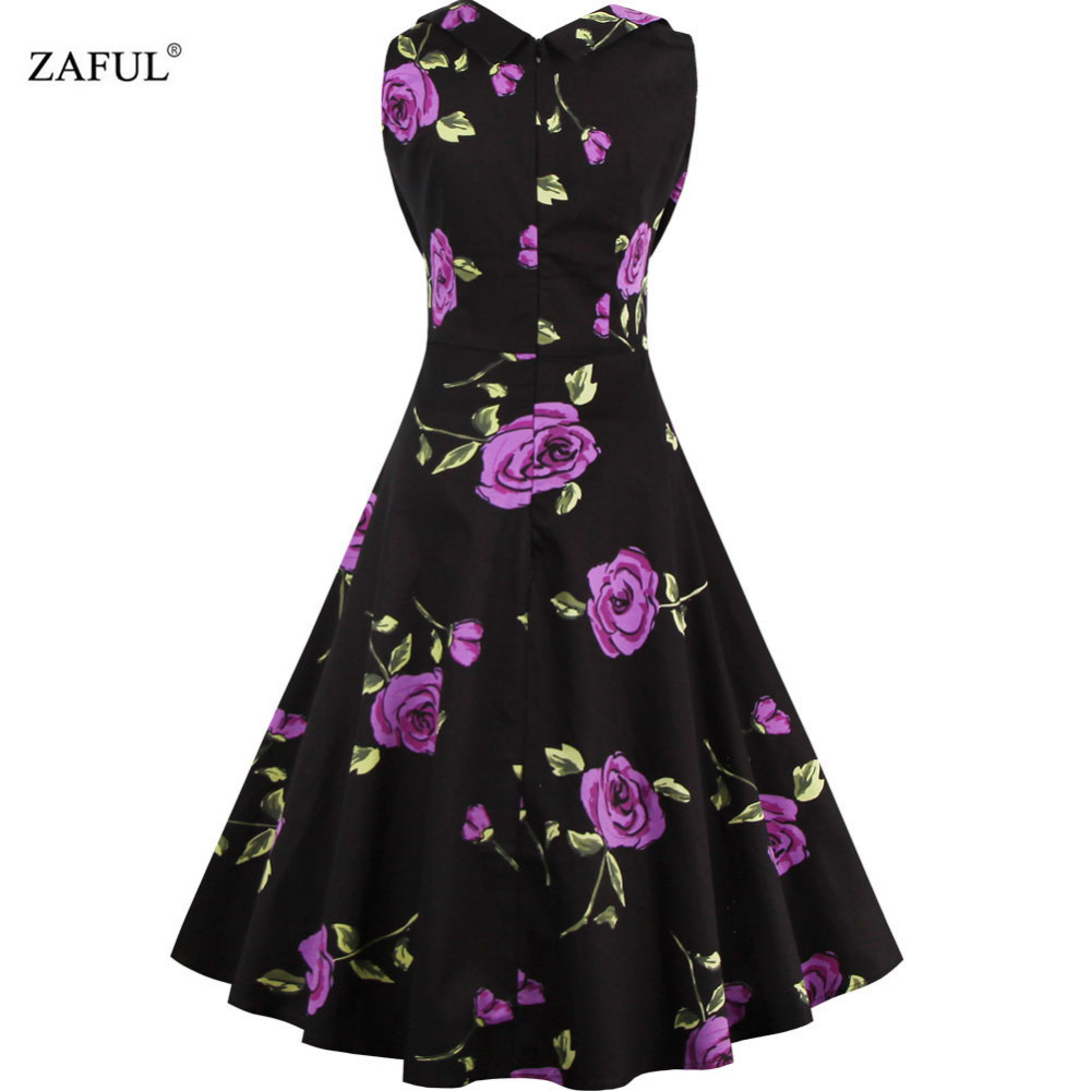 ZAFUL-plus-size-Summer-Women-Dress-Vintage-Elegant-Floral-Print-Audrey-hepbum-Sleeveless-Big-Hem-Wom-32652689247