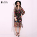 ZANZEA-2017-New-Women-Vintage-Loose-Dresses-Female-Long-Sleeve-V-Neck-Button-Pockets-Autumn-Winter-F-32764840973